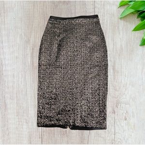 Express Sequin Pencil Skirt